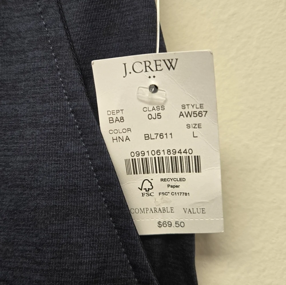 J Crew Performance Sweatpants Navy Blue L